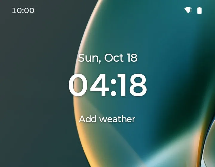 The finished custom battery widget on an Android home screen
